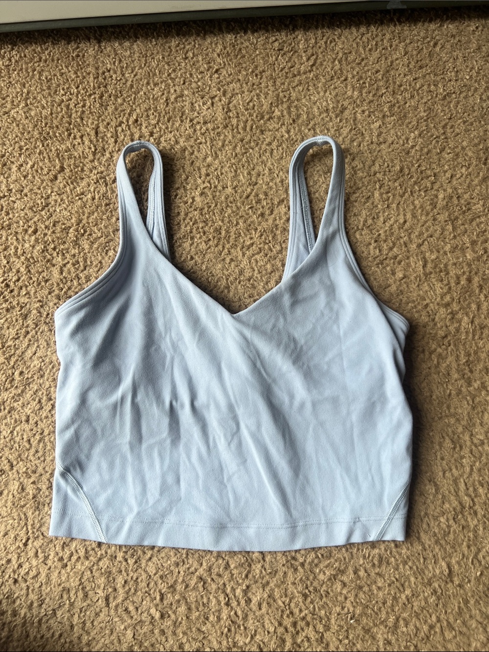 lululemon athletica Light Blue V-Neck Crop Bralette
